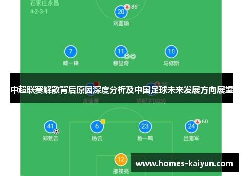中超联赛解散背后原因深度分析及中国足球未来发展方向展望