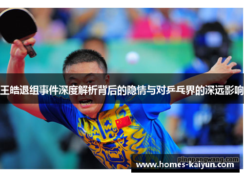 王皓退组事件深度解析背后的隐情与对乒乓界的深远影响
